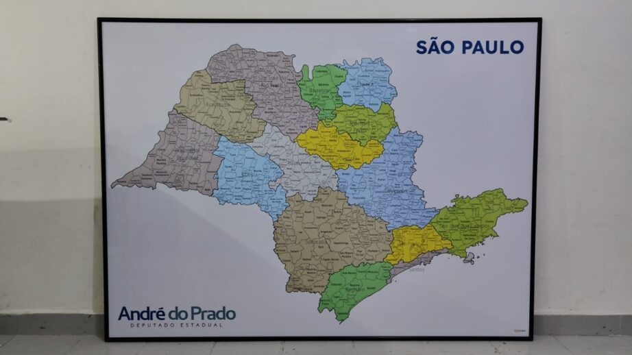 MAPA ESTADO DE SP PARA CAMPANHAS POLÍTICAS