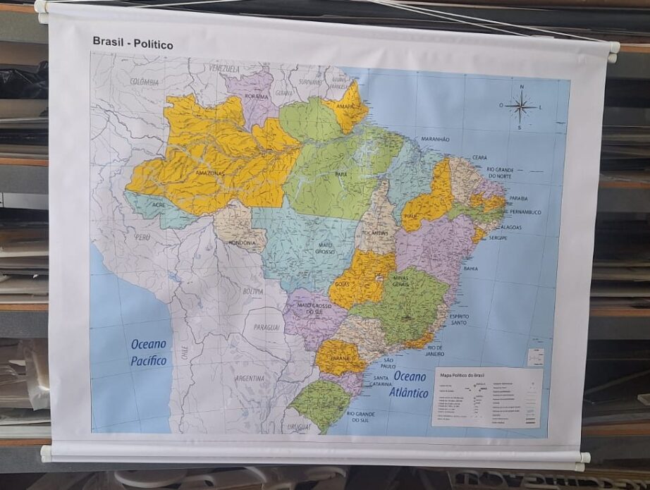 MAPA BRASIL POLÍTICO ESCOLAR